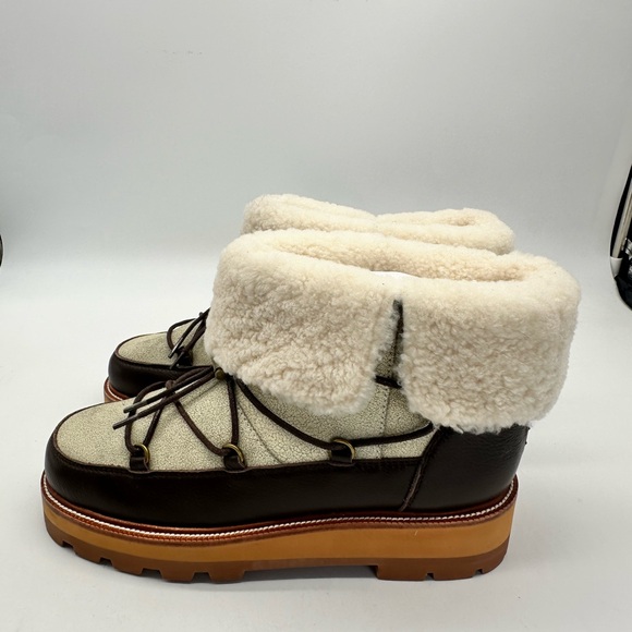 Australia Luxe Collective Men\'s Traviso Brown Beva Boots Shearling size 11 NWT